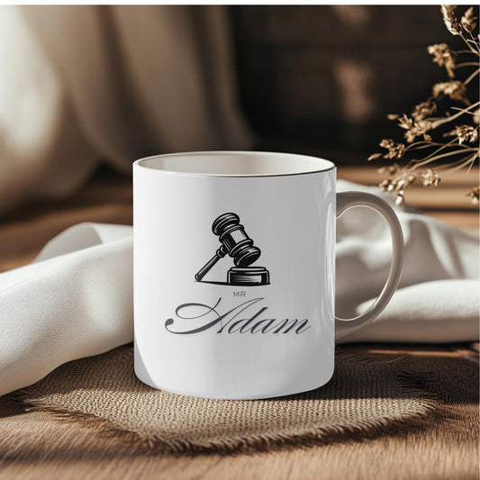 Personalized Lawyer Mug: Attorney Gift, Custom Name Coffee Cup