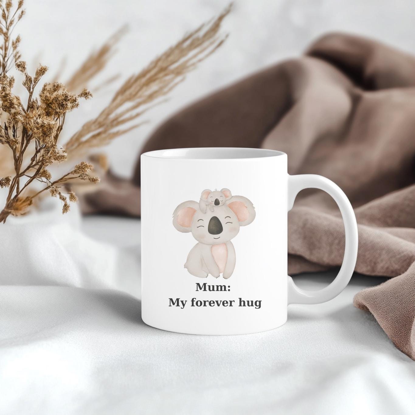 Koala Mum & Baby Mug , Perfect Gift for Mother's Day, Mum's Birthday, or Koala Lovers , Cute Animal Design