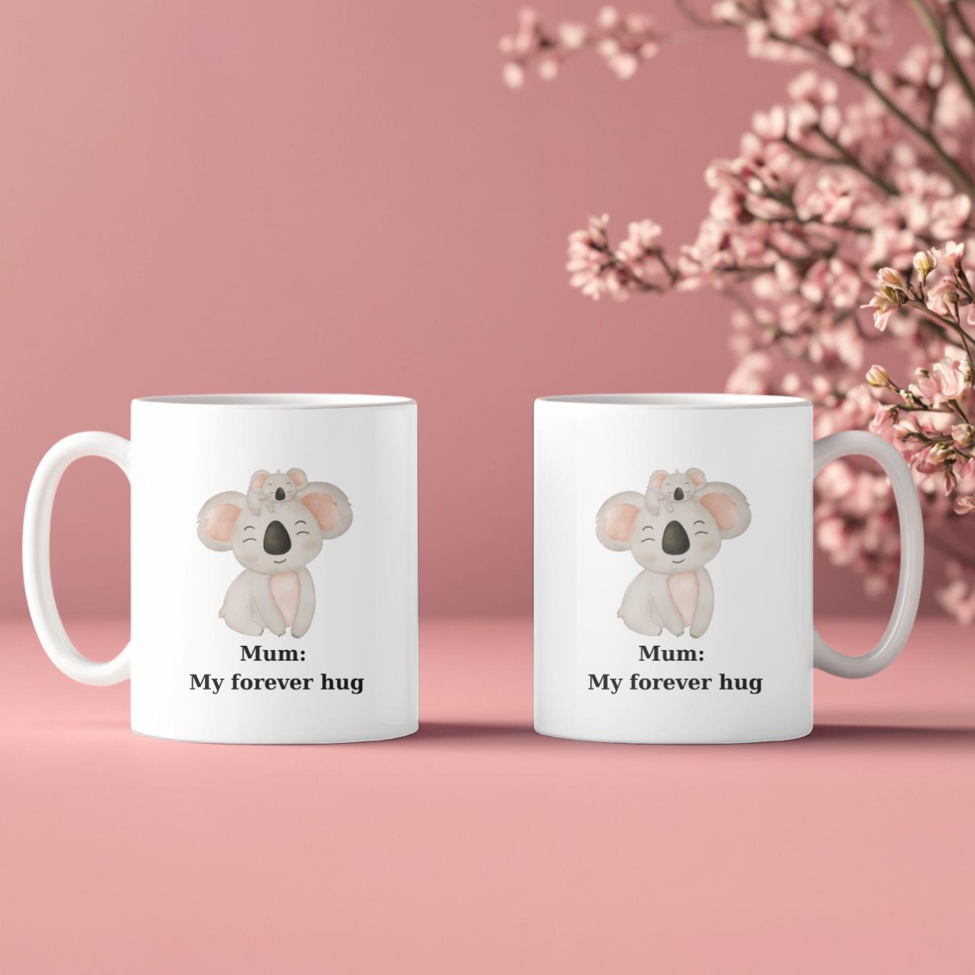Koala Mum & Baby Mug , Perfect Gift for Mother's Day, Mum's Birthday, or Koala Lovers , Cute Animal Design