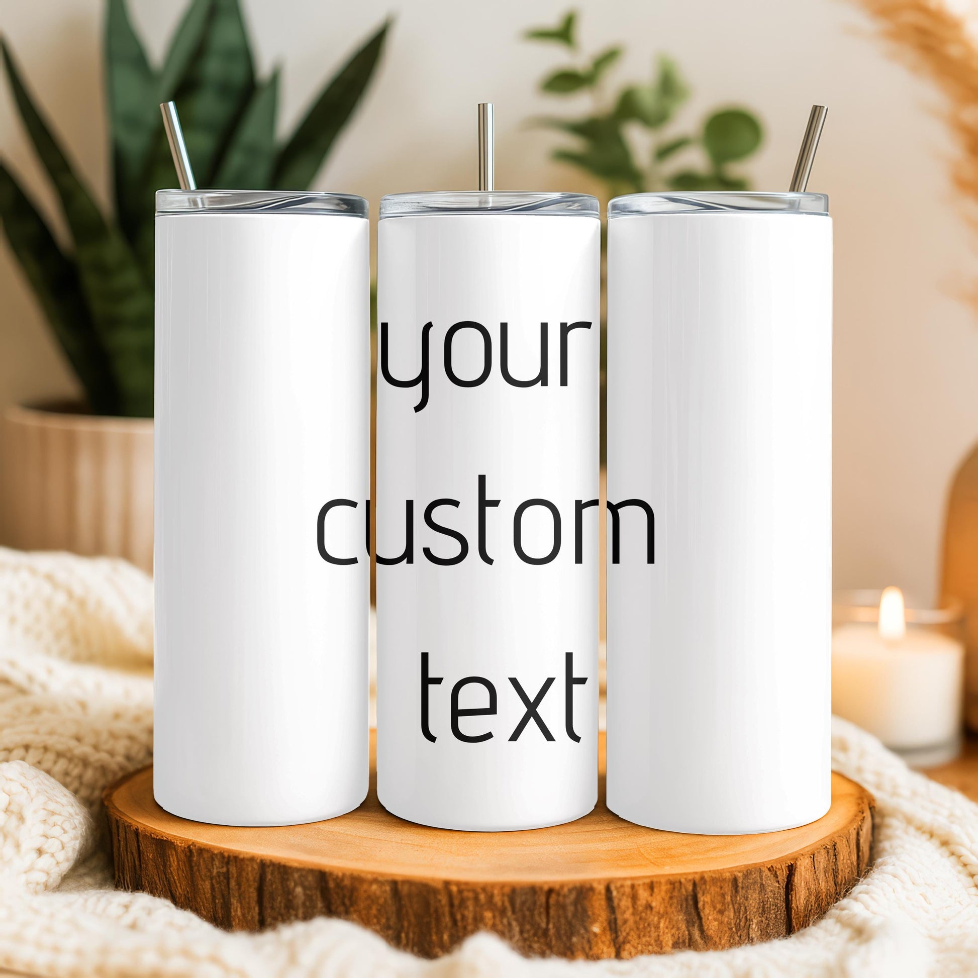 Custom 20oz Holiday Tumbler, Personalized Tumbler with Name, Girls Trip Gifts, Travel Mug for Women, Create Your Own Text Cup