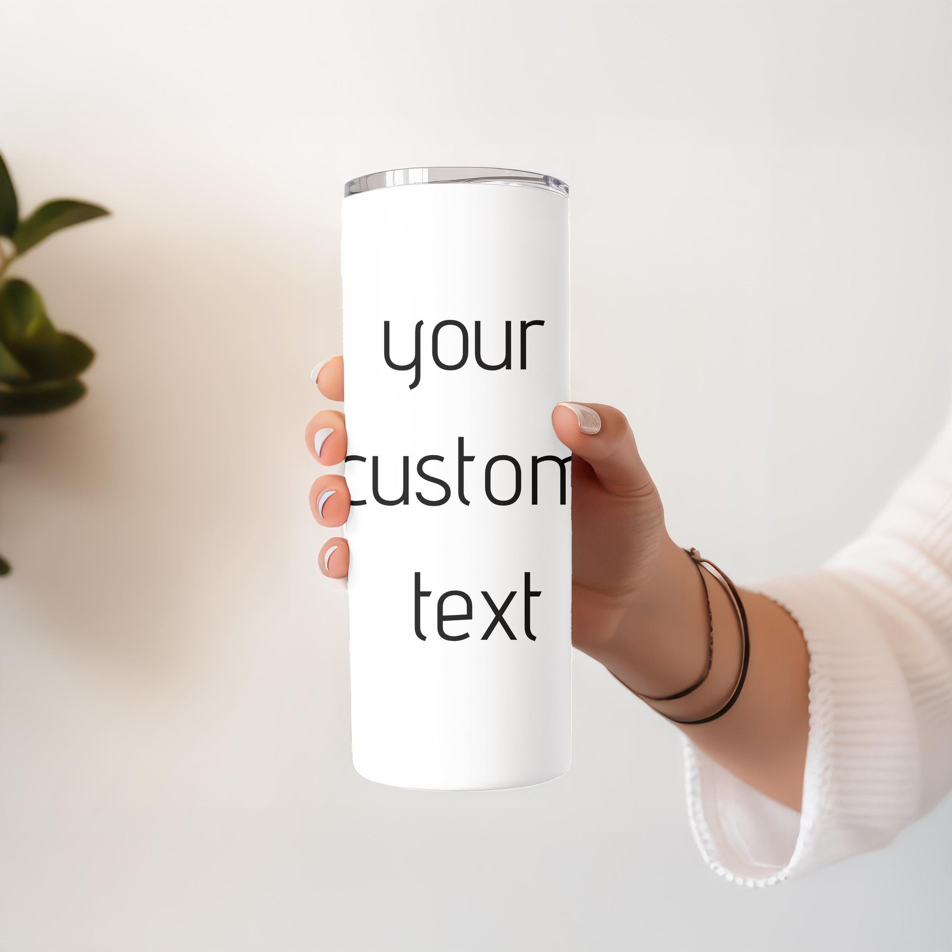 Custom 20oz Holiday Tumbler, Personalized Tumbler with Name, Girls Trip Gifts, Travel Mug for Women, Create Your Own Text Cup