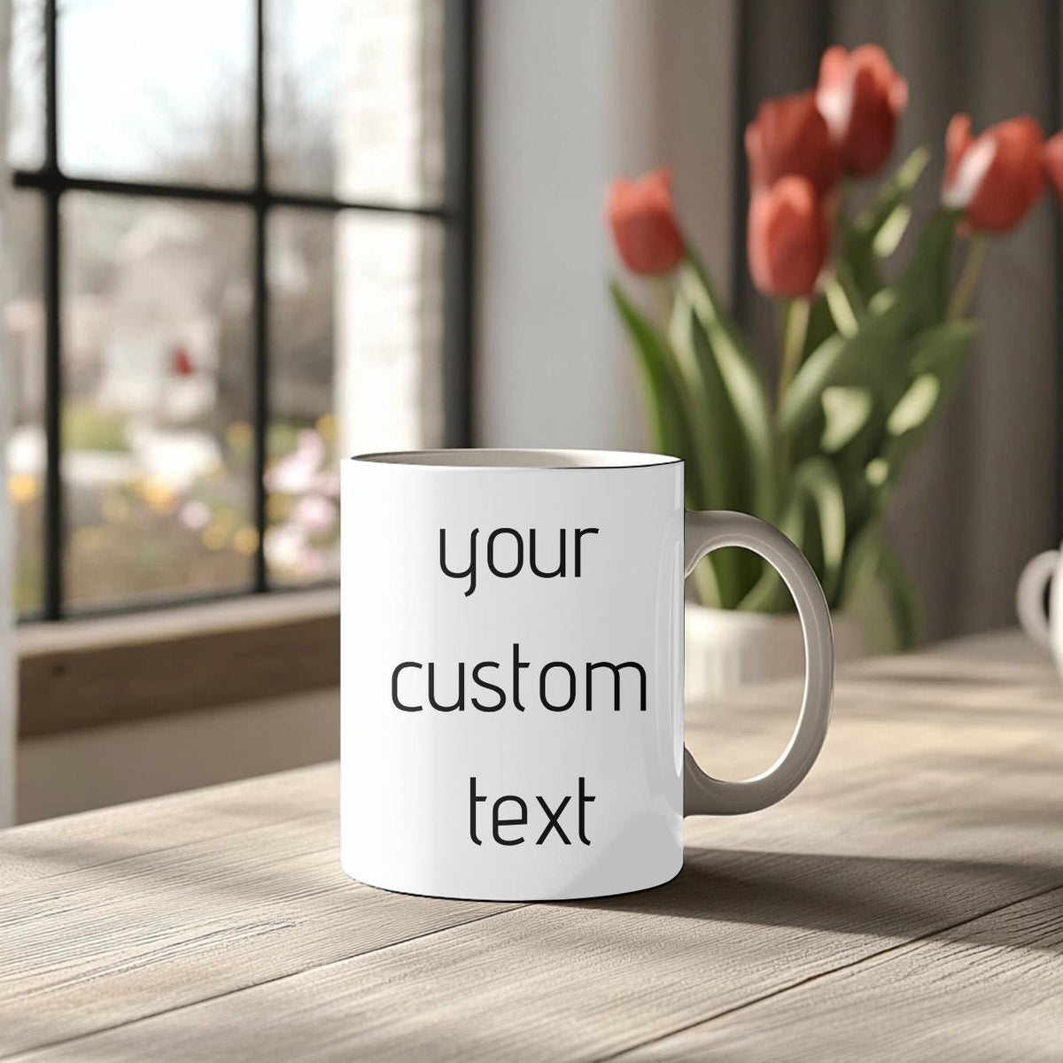 Personalized Mug with Your Text . Perfect Birthday, Anniversary, Valentine's, Christmas Gift for Him, Her, Corporate Clients and