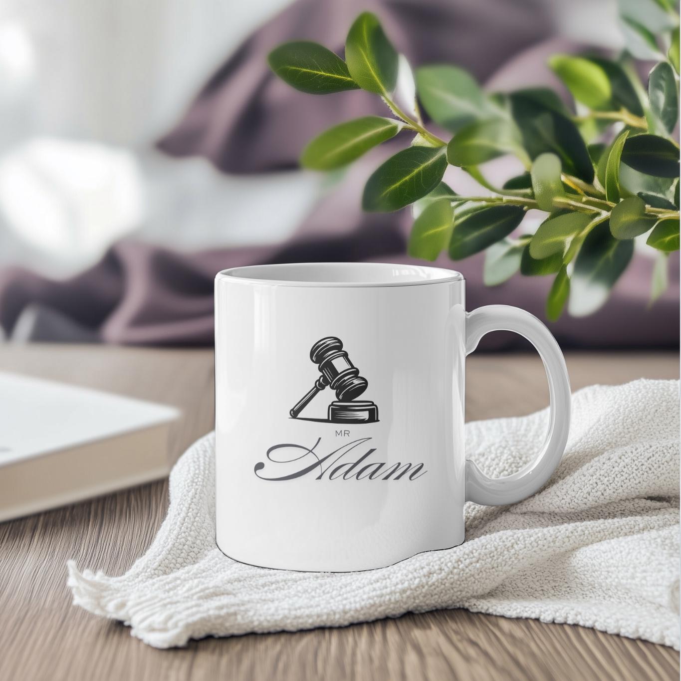 Personalized Lawyer Mug: Attorney Gift, Custom Name Coffee Cup