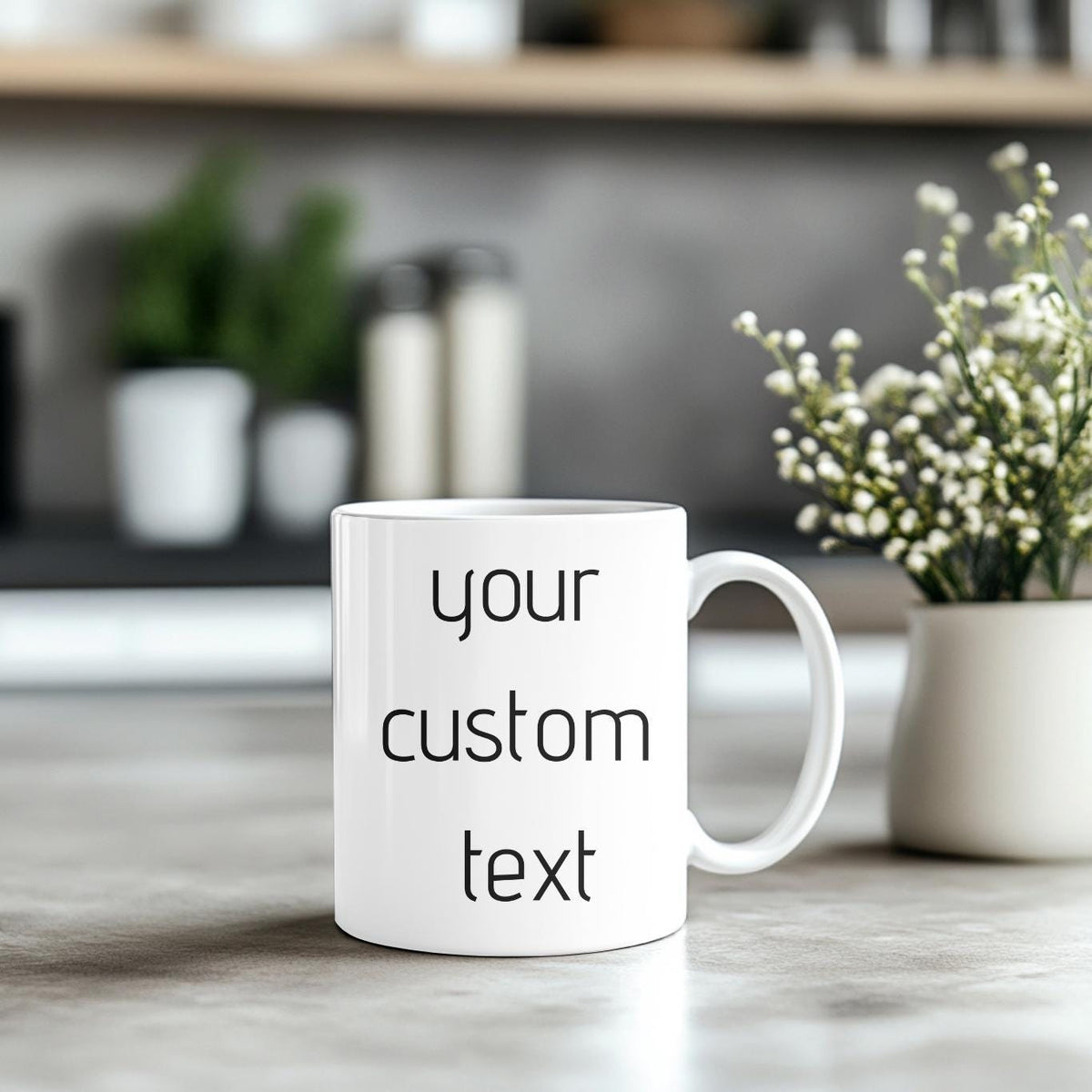 Personalized Mug with Your Text . Perfect Birthday, Anniversary, Valentine's, Christmas Gift for Him, Her, Corporate Clients and