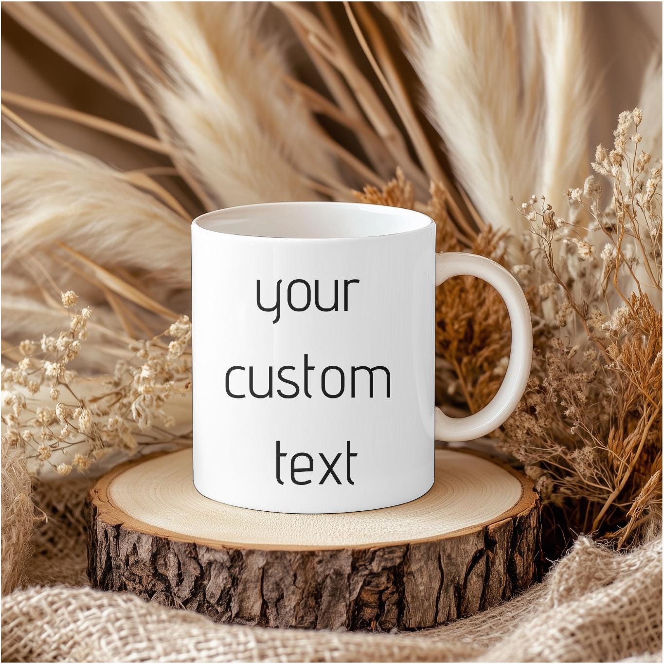 Personalized Mug with Your Text . Perfect Birthday, Anniversary, Valentine's, Christmas Gift for Him, Her, Corporate Clients and