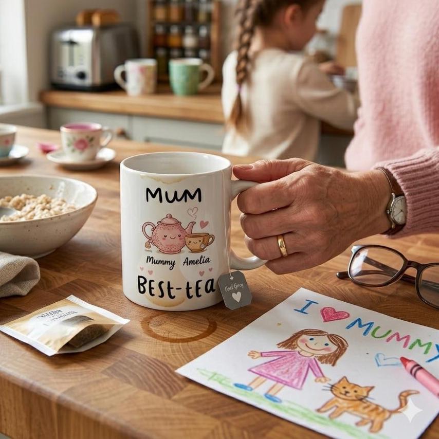 Mum, My Best-tea Mug - Funny Mum Birthday Gift, From Son, Daughter, Funny Best Mother Gift, Mother's Day