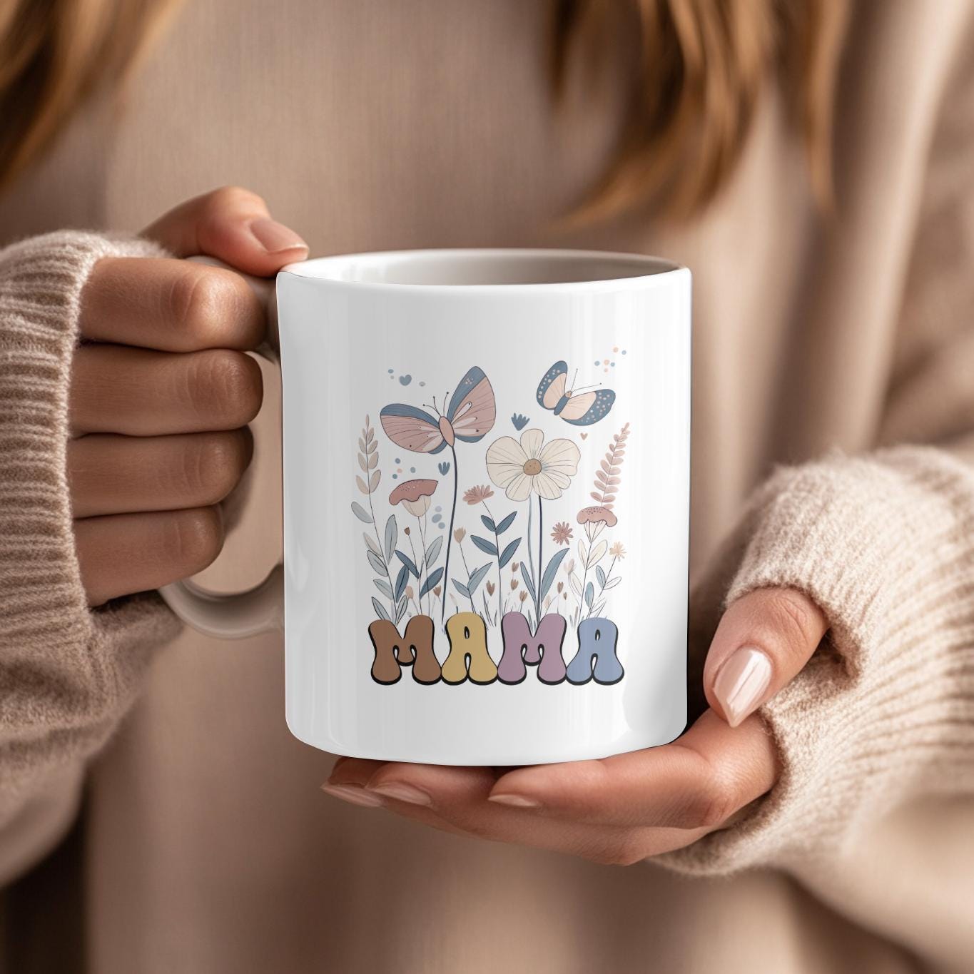 Custom Mama Mug, Mother's Day Coffee Mug, Mothers Day Gift for New Mom Gift, Pregnancy Gift, Baby Shower Gift