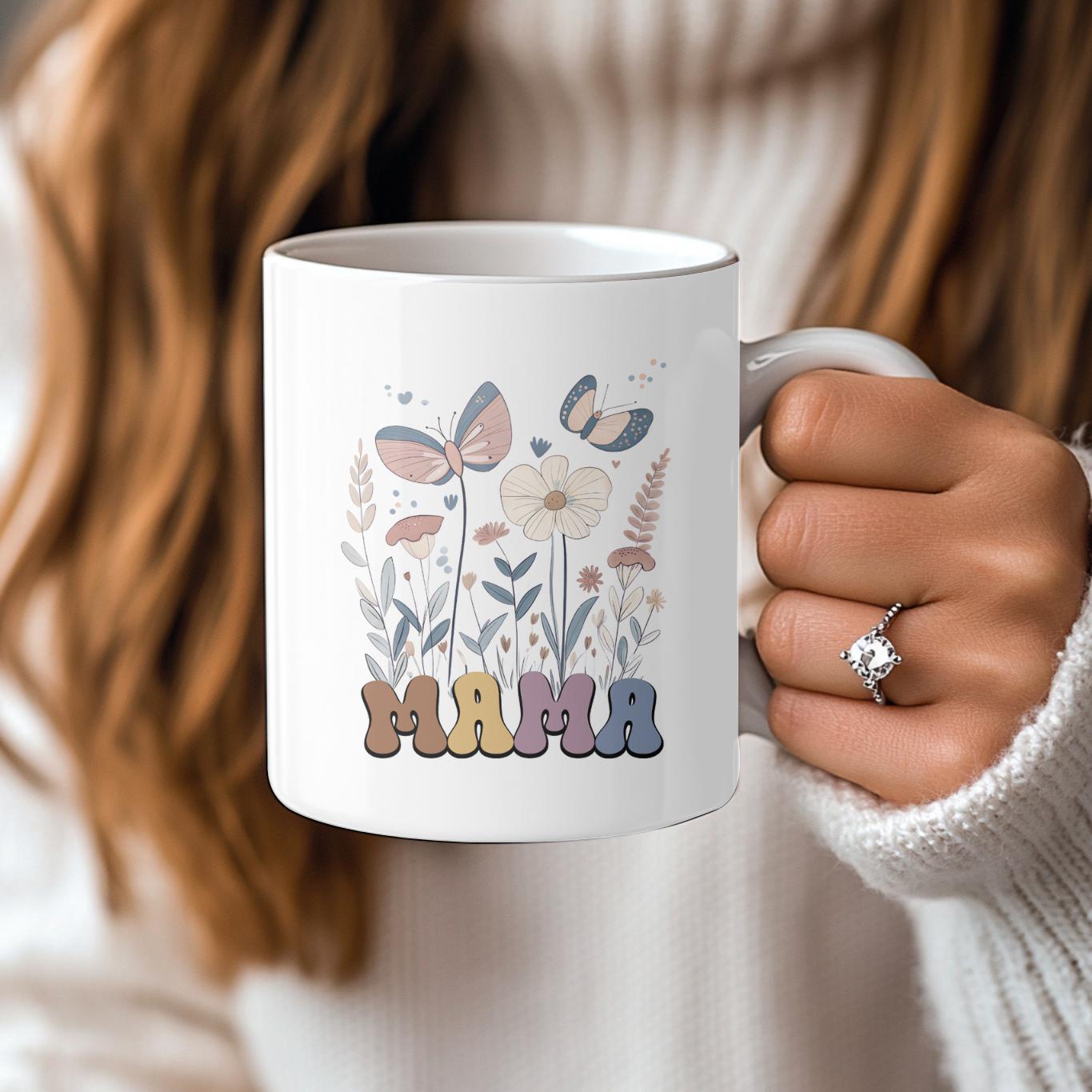 Custom Mama Mug, Mother's Day Coffee Mug, Mothers Day Gift for New Mom Gift, Pregnancy Gift, Baby Shower Gift