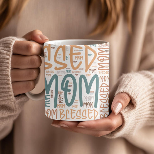 Mom Affirmation Mug, Mother's Day Gift for Mom, Beautiful Loved Strong Worthy Important Coffee Cup, Meaningful Gift for New Mom