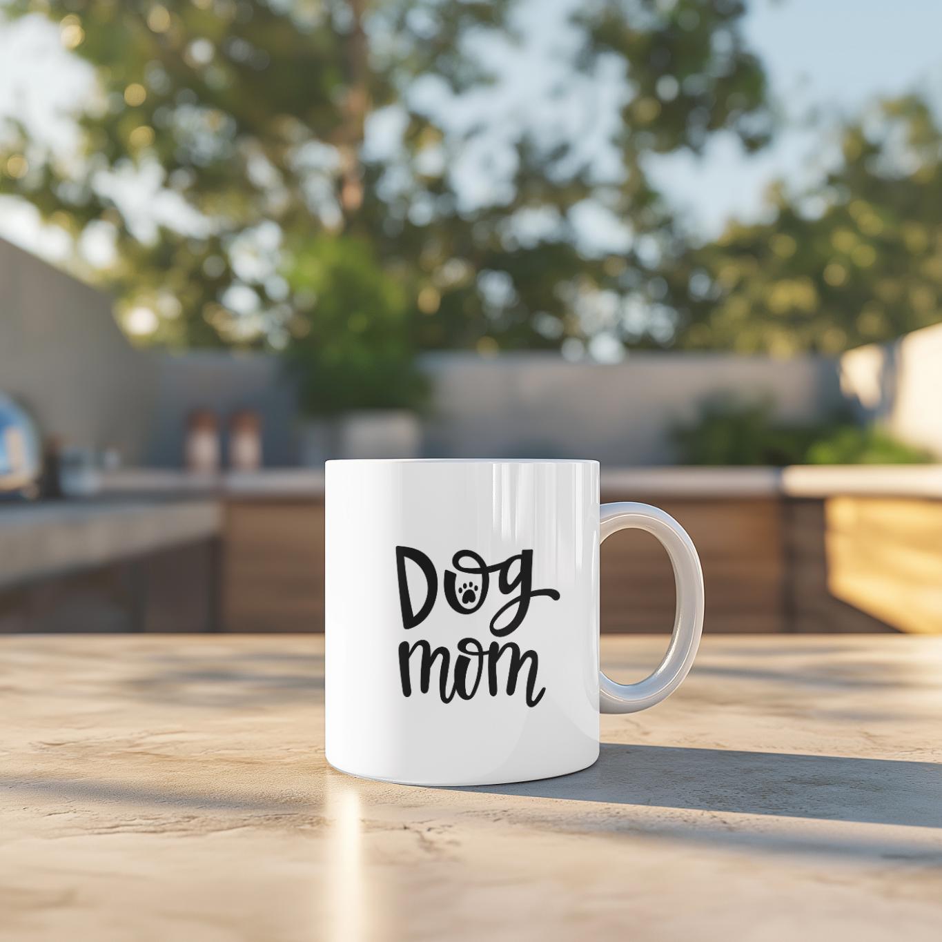 Dog Mom Mug Mother's Day Gift, Pet Mama Coffee Cup, Cute Dog Lover Gift for Her, Aesthetic Fur Mama Present, New Dog Mom Mug