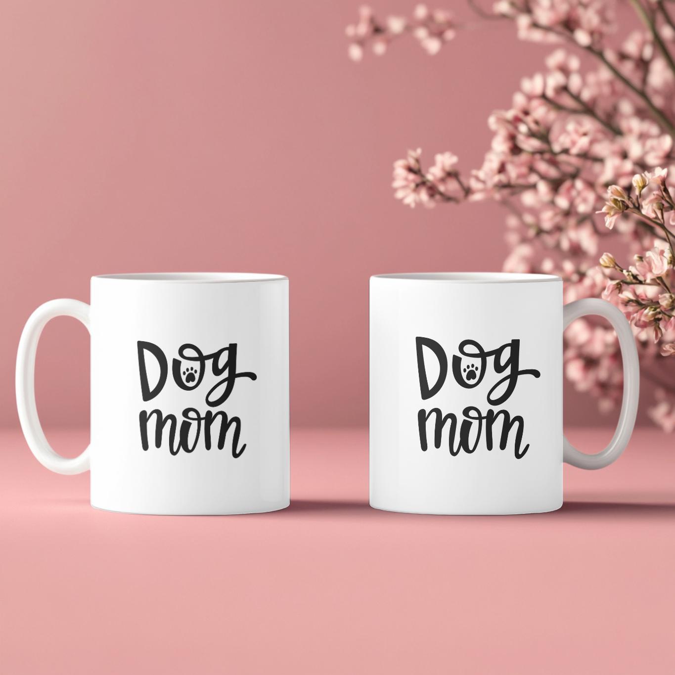 Dog Mom Mug Mother's Day Gift, Pet Mama Coffee Cup, Cute Dog Lover Gift for Her, Aesthetic Fur Mama Present, New Dog Mom Mug
