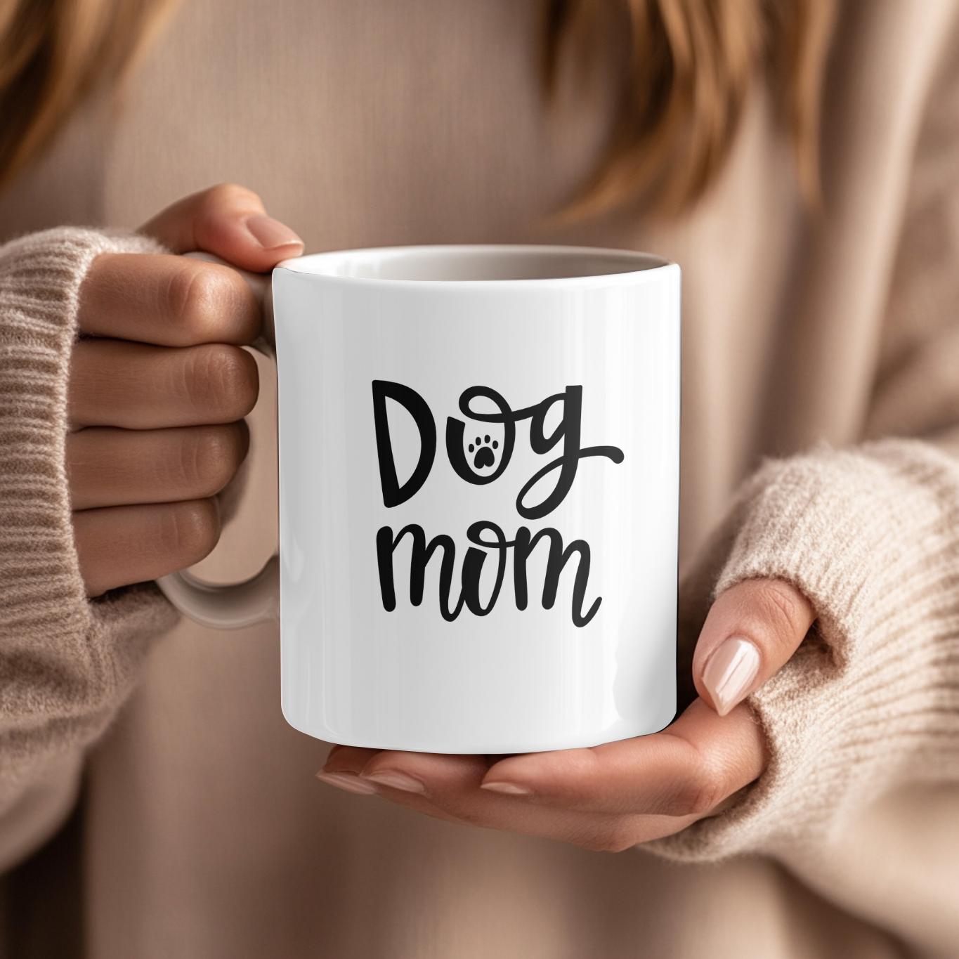 Dog Mom Mug Mother's Day Gift, Pet Mama Coffee Cup, Cute Dog Lover Gift for Her, Aesthetic Fur Mama Present, New Dog Mom Mug