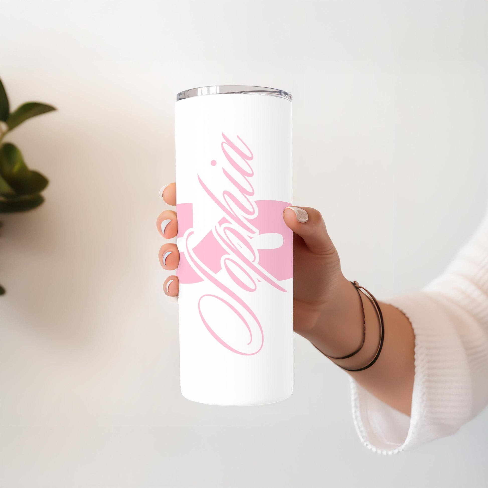 Personalized Custom Name: 20oz Tumbler, Travel Mug, Stainless Steel Cups, Insulated Bridesmaid Tumbler