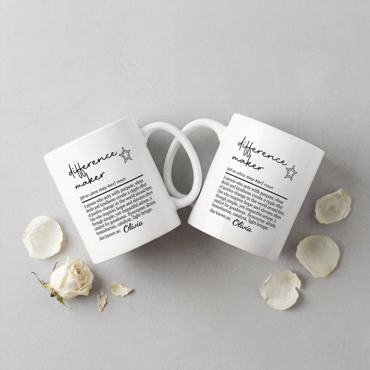 Personalised Difference Maker Mug, You Make a Difference Mug, Mentor Gift, Teacher Thank You Gift, Work Colleague Gift