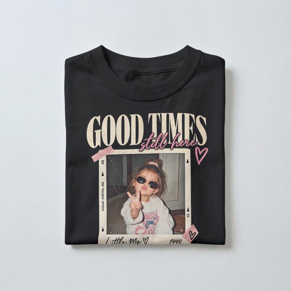 Custom Vintage Photo Shirt, Personalized Photo T-Shirt, Retro 90s Photo Tee, Childhood Photo Gift, Custom Birthday Shirt