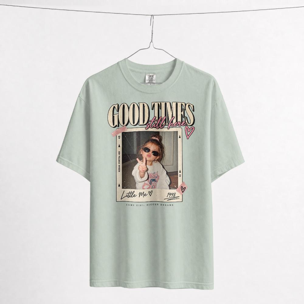 Custom Vintage Photo Shirt, Personalized Photo T-Shirt, Retro 90s Photo Tee, Childhood Photo Gift, Custom Birthday Shirt
