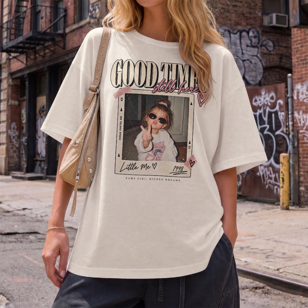 Custom Vintage Photo Shirt, Personalized Photo T-Shirt, Retro 90s Photo Tee, Childhood Photo Gift, Custom Birthday Shirt