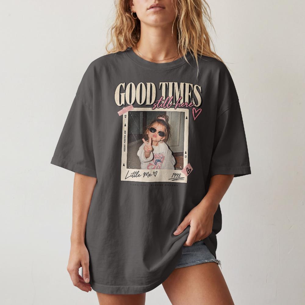 Custom Vintage Photo Shirt, Personalized Photo T-Shirt, Retro 90s Photo Tee, Childhood Photo Gift, Custom Birthday Shirt