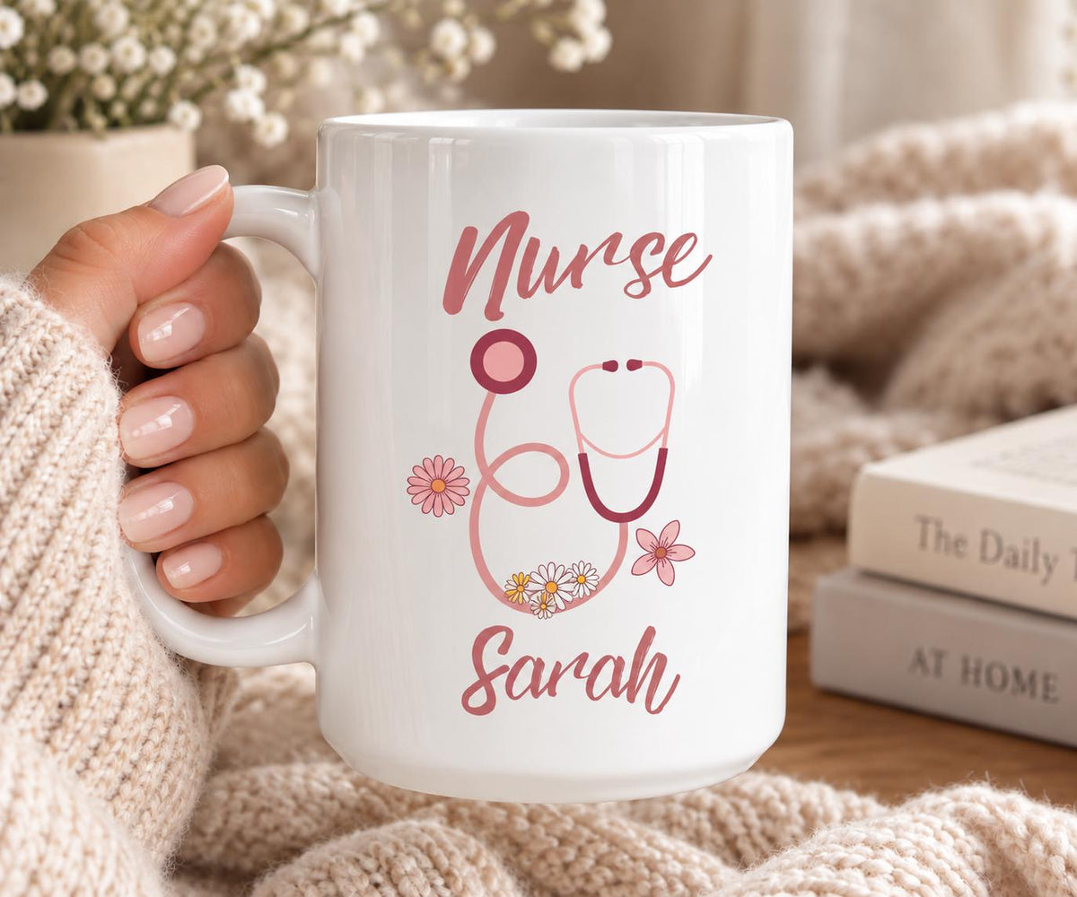 Personalised nurse mug with name , NHS nurse Thank you gift , New nurse present , Hospital Nurse gift , Medical student gift , Gift for her