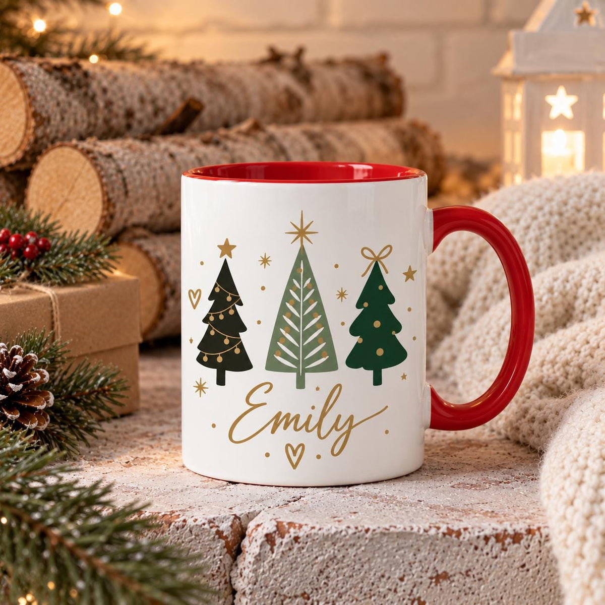 Personalized Christmas Mug, Custom Name Hot Cocoa Mug, Christmas Gift, Christmas Coffee Mug, Festive Holiday Mug, Winter Gift